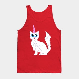 White Kitty-corn Tank Top